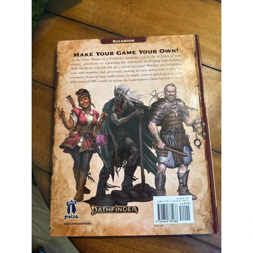 Pathfinder GameMastery Guide Second Edition By Logan Bonner & Mark Seifter